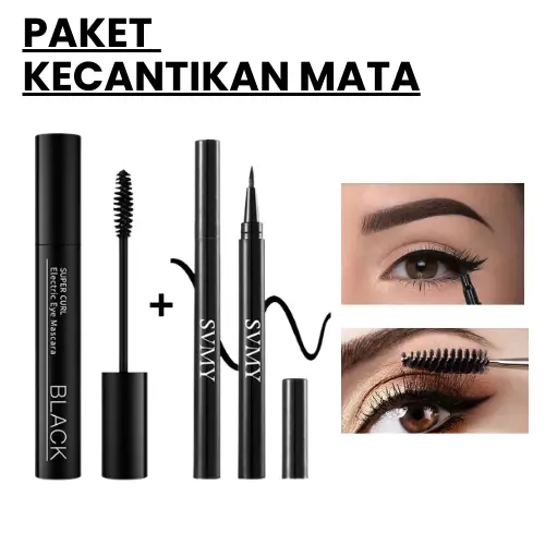 Paket Spesial Kecantikan Mata 2 IN 1 Mascara Eyeliner Tahan Lama Dan Waterproof