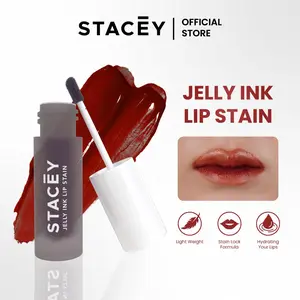 Stacey Jelly Ink Lip Stain - Make up Lip Tint Glossy Plumppy