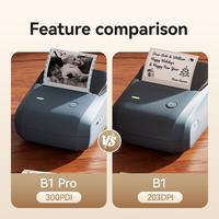 Portable Sticker Printer Barcode Promo NIIMBOT B1 Pro Printer Label Thermal Bluetooth 300DPI HD untuk ...