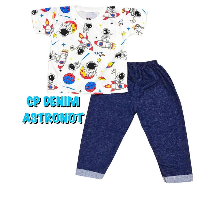 PAKET BAJU SETELAN CP DENIM FASHION OBLONG ANAK LAKI-LAKI/COWOK BAHAN KAOS 3