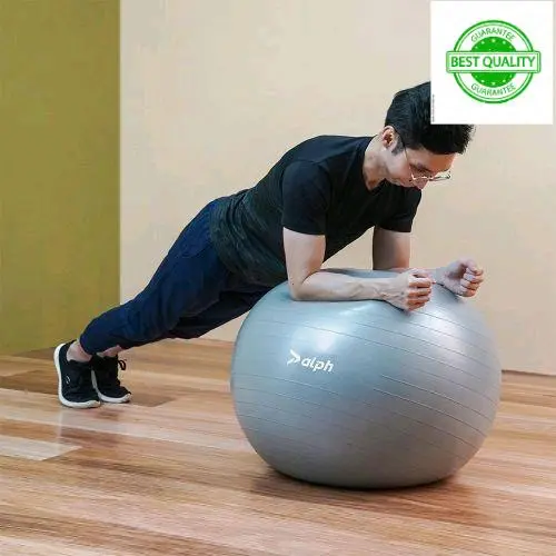 Gym Ball Bola Fitness Alat Bantu Olahraga Elastisitas Tinggi Anti Pecah 75 Cm - Abu ( BEST QUALITY )