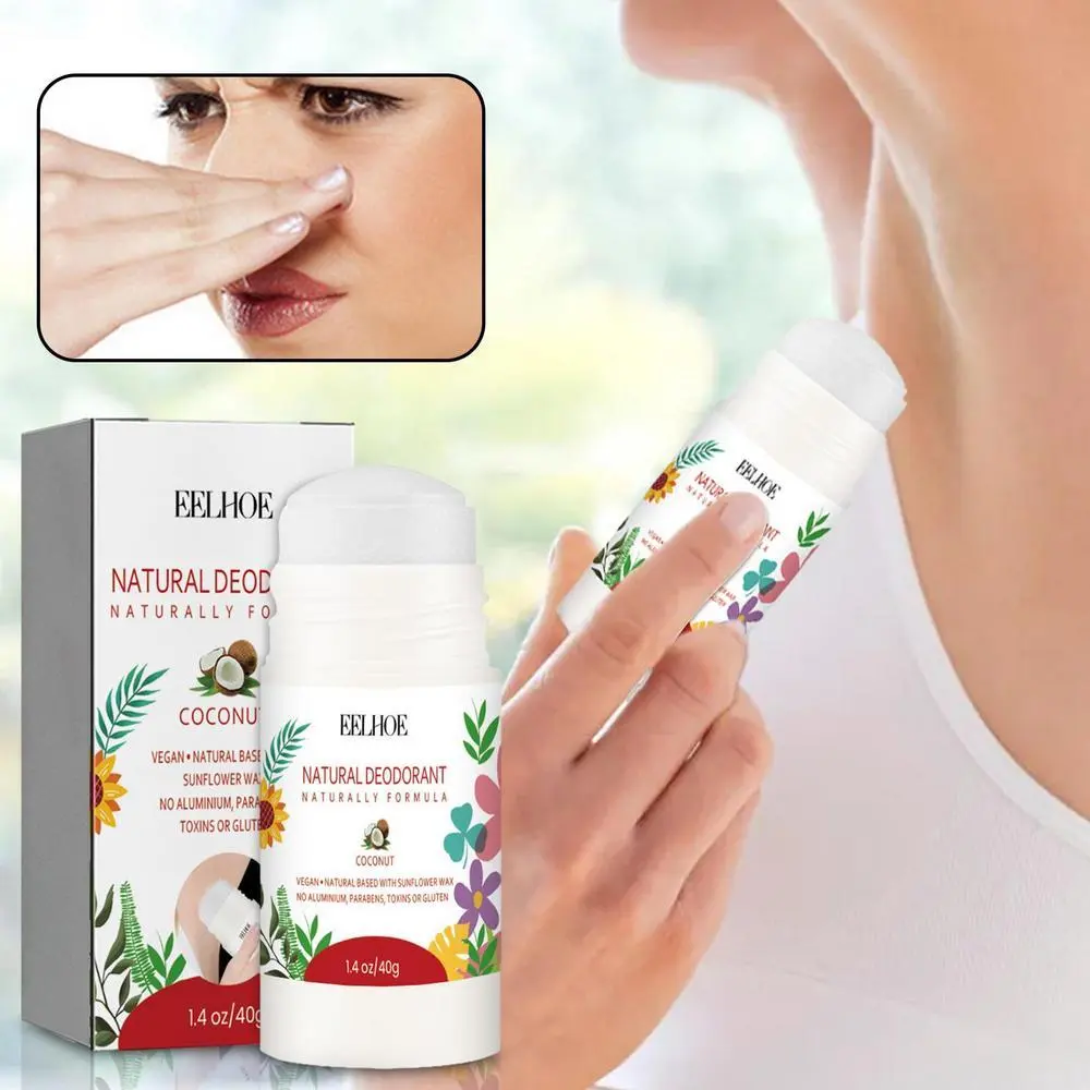 40g Underarm Deodorants Odor Remover Balm Armpit Stick Antiperspirant Roll-on Natural Odor Control Full Body Smooth Refreshing