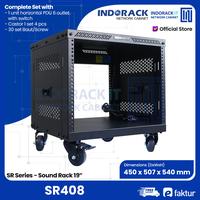 Gambar Rack Audio 8U Depth 450mm Rack Audio Sound System Mixer SR408 INDORACK dari INDORACK IT Networck Cabinet Kota Administrasi Jakarta Utara 1 Tokopedia