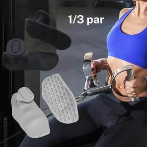 Guantes de Fitness de Silicona Antideslizante, Protección Ligera y Duradera para la Palma, Guantes de Gimnasio para Mujeres y Hombres para Levantamiento de Pesas, Escalada en Roca, Dominadas