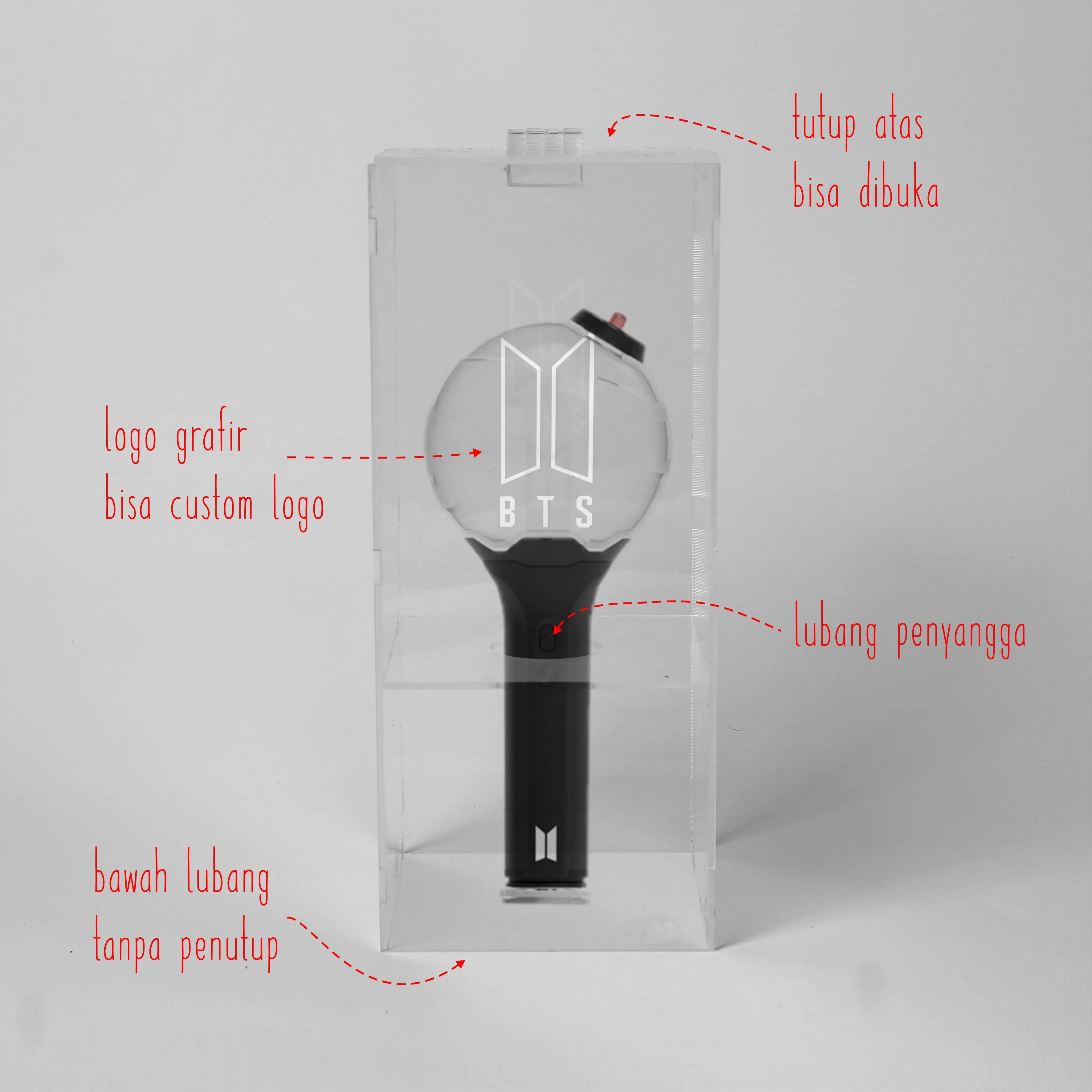 BOX LIGHTSTICK BTS VERSI SE / WADAH PELINDUNG LIGHTSTICK BTS SE