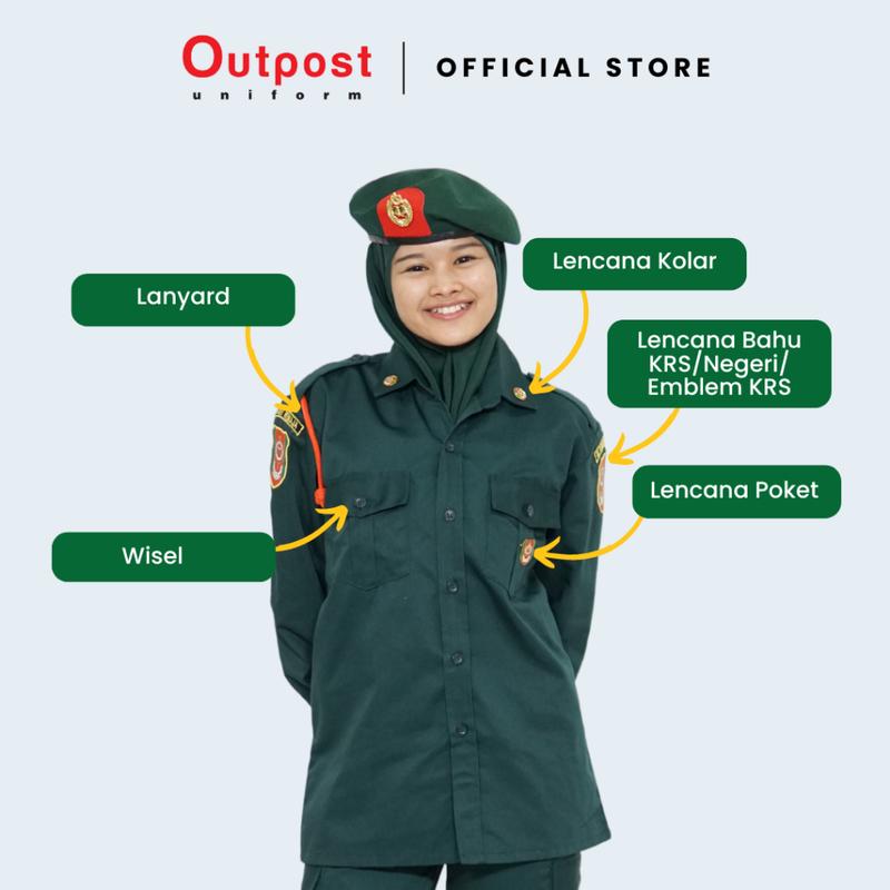 Outpost Set Aksesori Kadet Remaja Sekolah (KRS) / Komandan / - TikTok ...