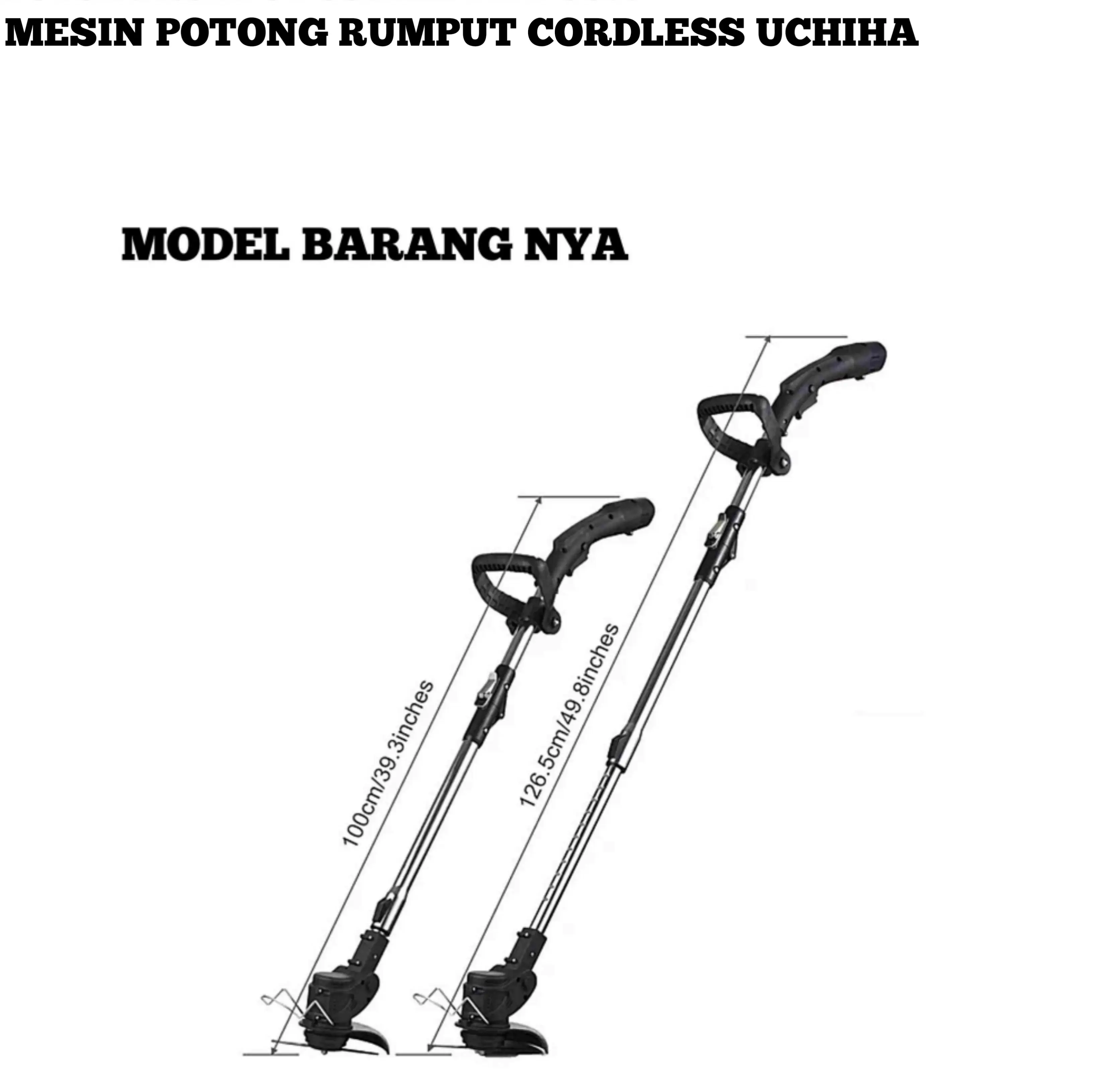Mesin potong rumput padi uchiha uciha brush cutter cordless baterai