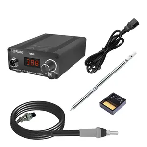Solder Station T12 LK digital Lefavor LED layar kecil besi las elektronik versi DC baru besi Digital dan mata solder station T12