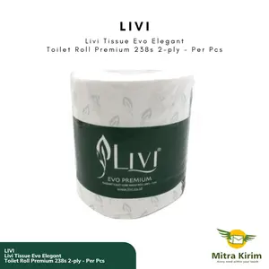 Livi Tissue Evo Elegant Toilet Roll Premium 238s 2-ply - Per Pcs
