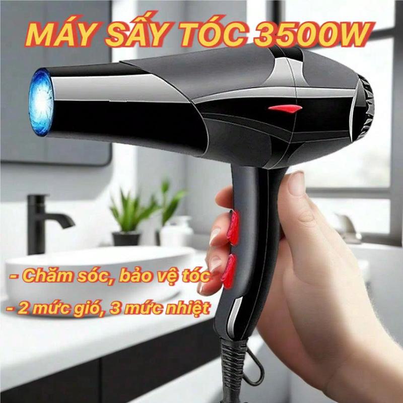 Máy Sấy Tóc 2 Chiều Nóng Lạnh Công Suất Lớn 3500W Chế Độ Sấy Chăm Sóc Tóc Bằng Ion