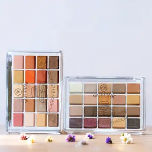 Minipink Eyeshadow Macaron Palette Matte Glitter 20 Colors Natural Palet Mata Long Lasting   Waterproof   MP059