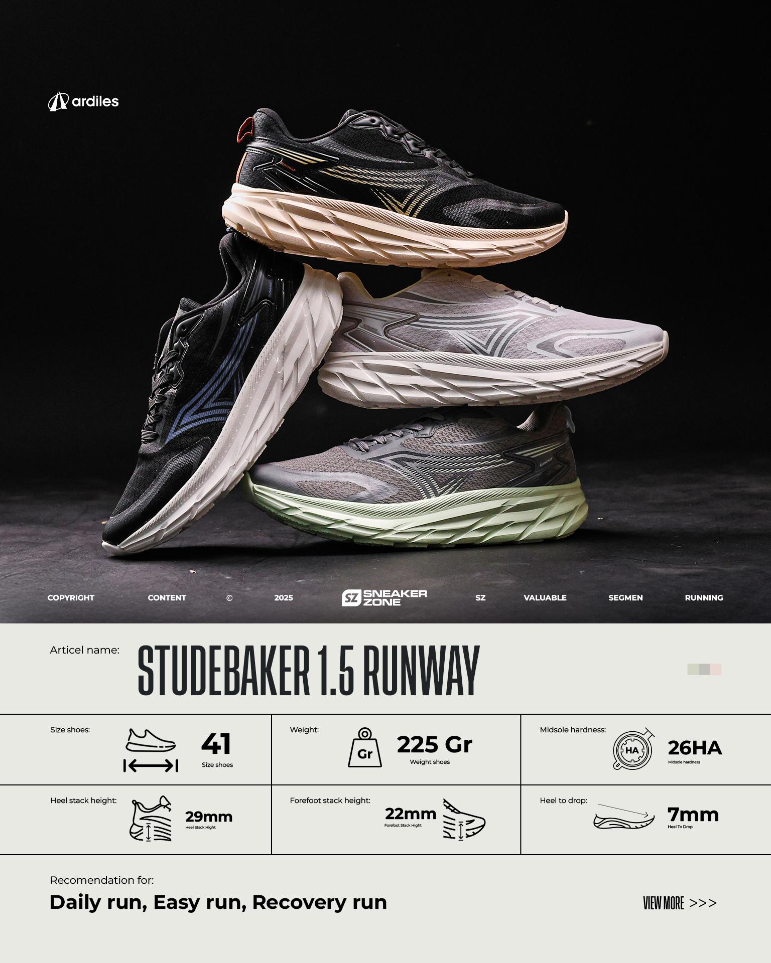 SEPATU RUNNING ARDILES STUDEBAKER 1.5 RUNWAY - SEPATU OLAHRAGA LARI DAILY RUN ARDILES SEPATU RUNNING ARDILES STUDEBAKER 1.5 RUNWAY - SEPATU OLAHRAGA LARI DAILY RUN ARDILES