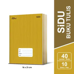 Buku Tulis Sinar Dunia SIDU Kraft 40 Lembar (1 Pack Isi 10 Buku)
