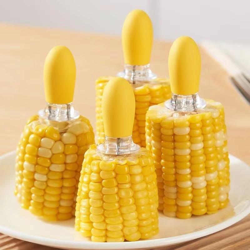 Product Introduction of Garpu jagung alat dapur anti panas kanak-kanak makan jagung keluli tahan karat penebat garpu buah kreatif produk baru, peralatan dapur 6
