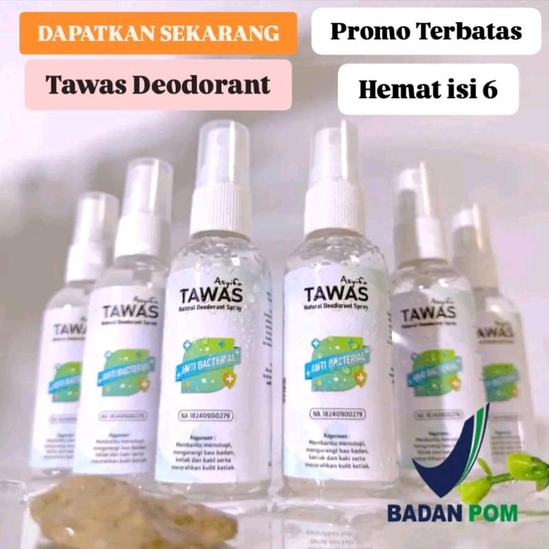 Promo Terbatas isi 6 Asyifa Deodorant Tawas Naturals 60ML - Memutihkan Ketiak,tidak Lengket,Menghilangkan Bau Ketiak 0