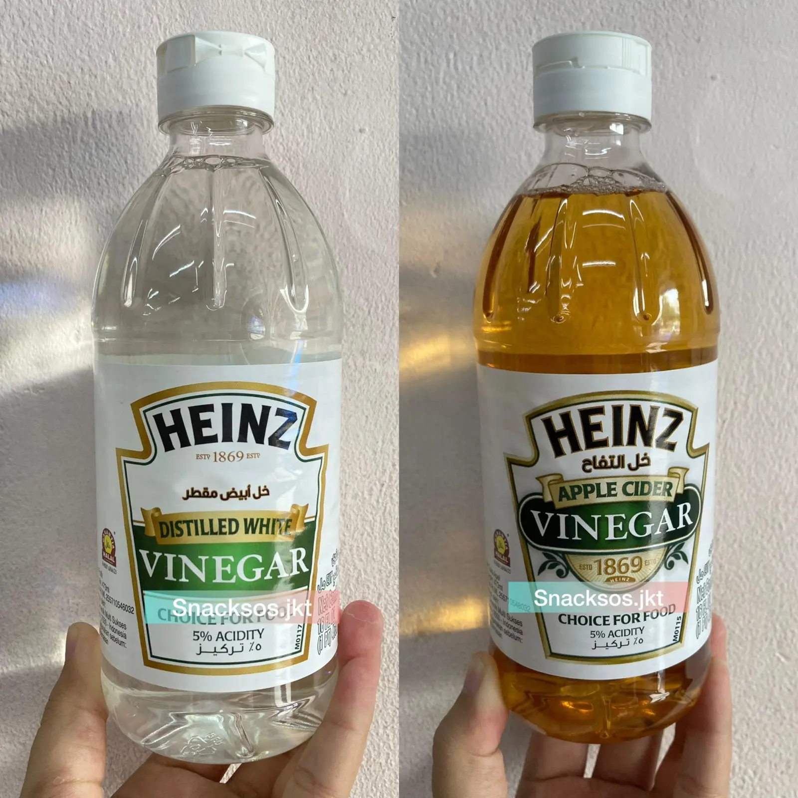 HEINZ APPLE CIDER VINEGAR / HEINZ DISTILLED WHITE - CUKA APEL
