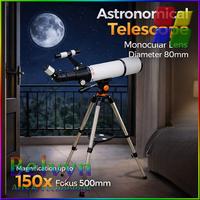Gambar LUXUN Teropong Bintang Astronomi Barlow Lens Telescope 80mm 500mm - 70500AZT-A dari Belvyn Arts & Technology Kota Administrasi Jakarta Barat 1 Tokopedia