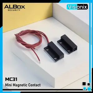 Mini Magnetic Contact Albox MC31 Alarm Door Contact - Coklat