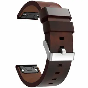 Genuine Leather Watch Bracelet Band Strap For Garmin Fenix 5 Forerunner 935 Watch Accessories Replace Repair Part For Watchmaker