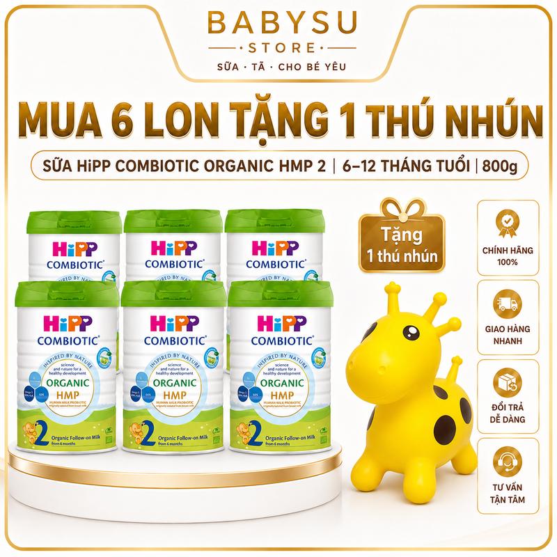 Sản Phẩm Dinh Dưỡng Công Thức HiPP 2 Organic Combiotic 800g