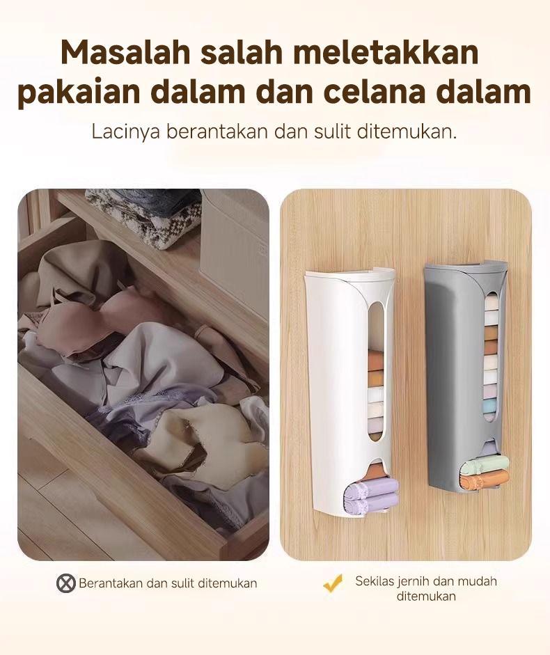 Product Introduction of [Waktu terbatas dan gratis ongkos kirim]【Kotak penyimpanan multifungsi】+【 kotak penyimpanan pakaian dalam】+【kotak penyimpanan bebas pukulan yang dipasang di dinding】 1