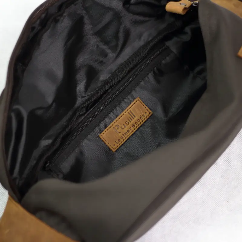 Pusiill - Waist Bag Pria R02 Tas Selempang Pinggang Kulit Waistbag 5