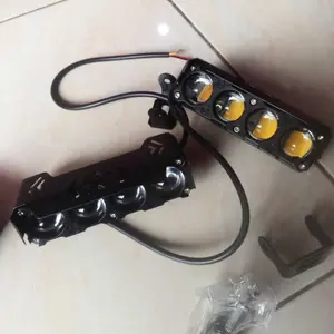 【Gajian Sale Ramadan】LAMPU TEMBAK LASER FOGLAMP SQL 3 MATA 4 MATA SUPER BRIGHT HI LO 80 WATT LAMPU TEMBAK MOTOR MOBIL- kuning putih UNIVERSAL