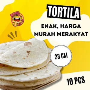 Tortilla PREMIUM 23cm isi 10 pcs lembar tortila kulit kebab