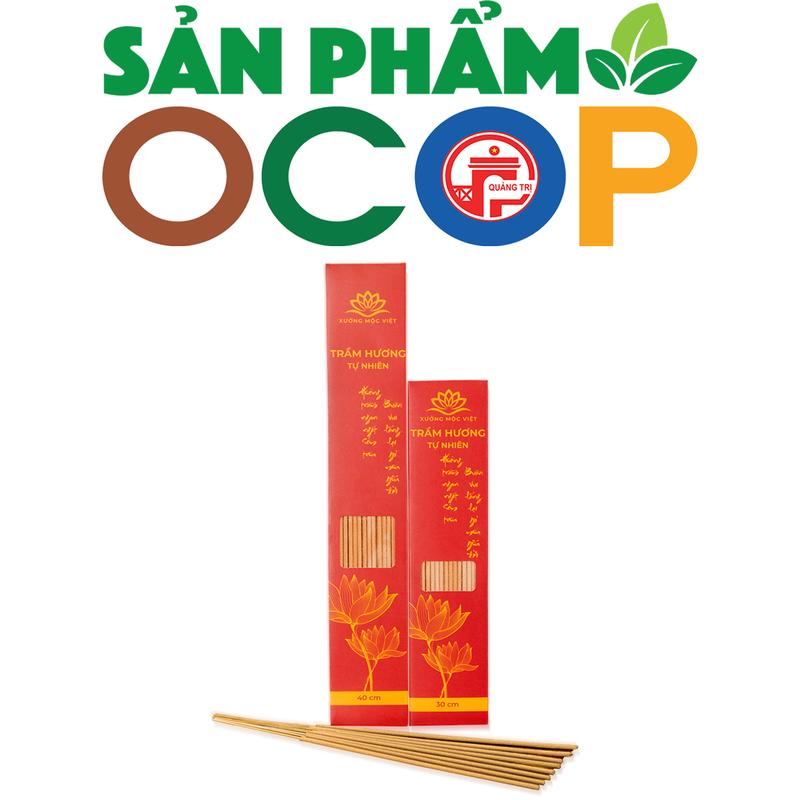 Nhang trầm hương cao cấp sạch 100gr Xưởng Mộc Việt chuẩn sản phẩm OCOP ISO mùi thơm dịu nhẹ