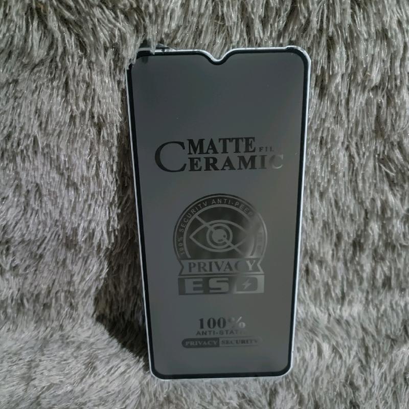 TG Tempered OP A5S/A7/A12/A11K/F9 Glass Ceramic Spy  Anti Gores Matte Privacy Anti SPY 1