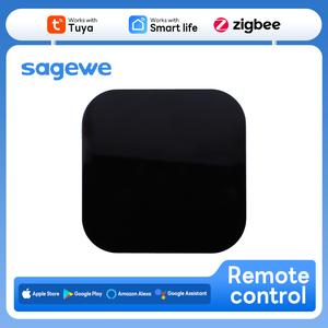 Pengawal Suara Jauh Inframerah RF Universal Zigbee, SAGEWE, untuk TV dan Penyaman Udara, Alat Kawalan Jauh