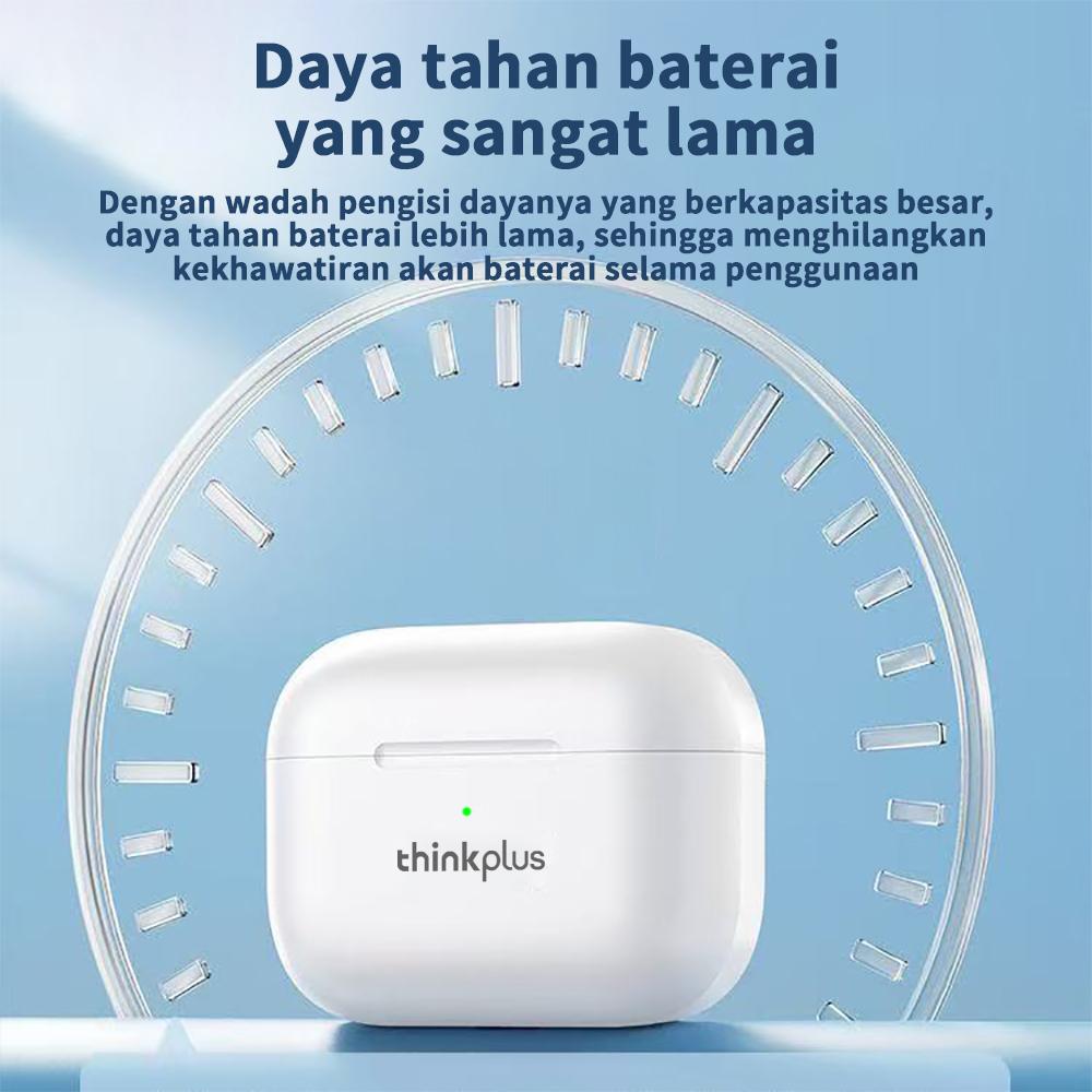 Lenovo thinkplus TWS Headphone Nirkabel Earphone Bluetooth 5.0 Tahan Air Headset dengan Mikrofon untuk Xiaomi XXW02 iPhone Earbud