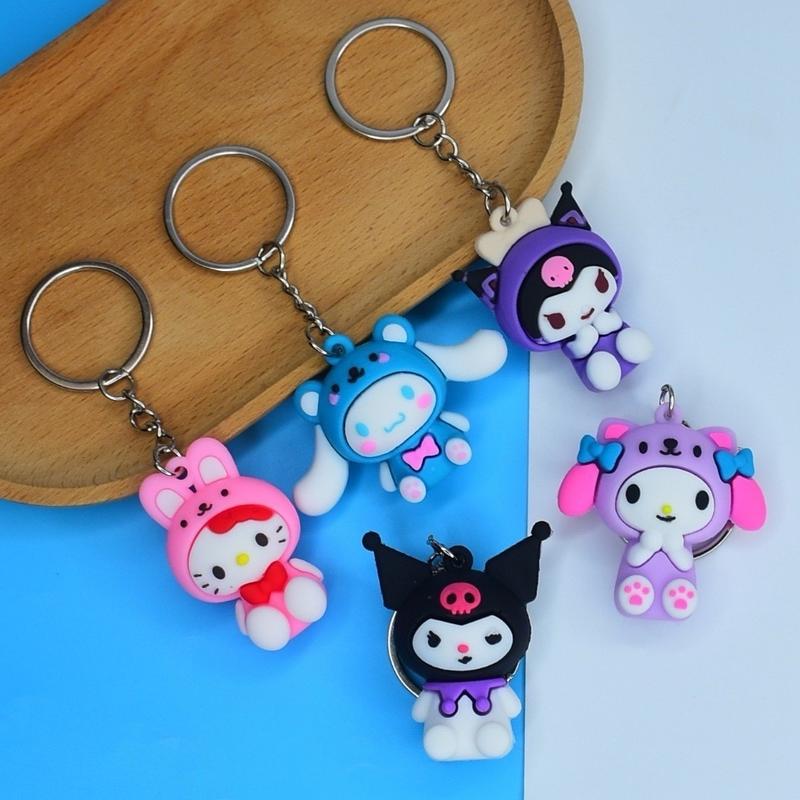 Gantungan Kunci Lucu Imut Karakter Kartun Anime Ganci Key Chain Serbaguna 0
