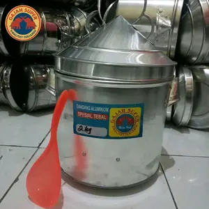 (!Bonus centong nasi!)Dandang Nasi Kukusan  Aluminium Tebal Ukuran 2kg/liter Kitchenware