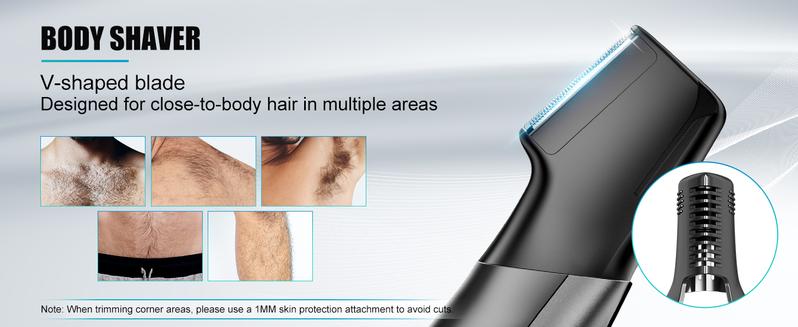 Product Introduction of Kensen Men Rechargeable 4 in 1 Hair Trimmer Clipper Razor Nose Beard Shaver Machine 5