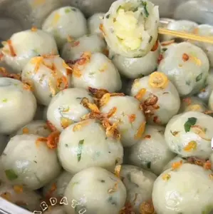 Cilok madura ISI (Full ) Gajih +bumbu kacang Frozen Food gratis 5biji+ bawang goreng+sambel + kecap