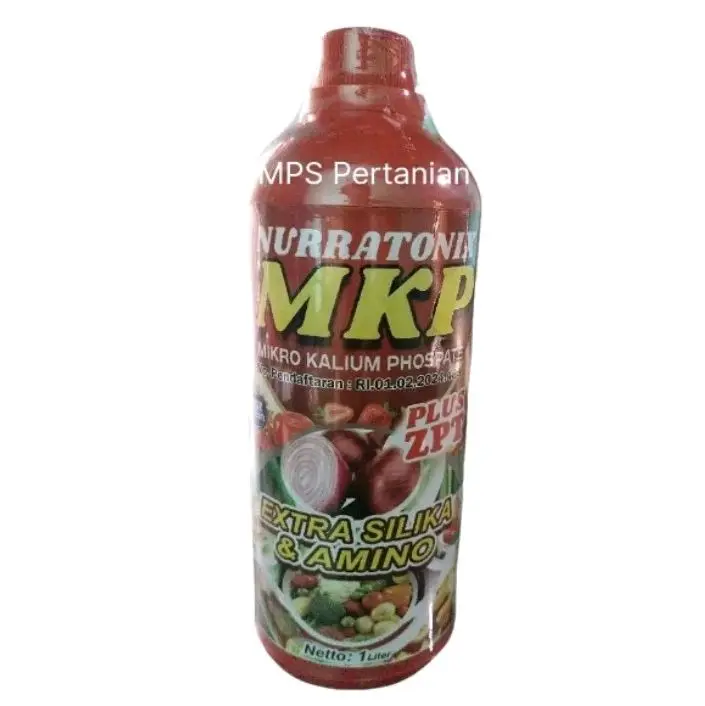 MKP Nurratonix New 1 Liter Pupuk Cair untuk merangsang bunga & mencegah kerontokan bunga bakal buah, Pengisian dan pembesaran umbi dan buah dan gabah padi#kalium#MKP Tanaman 0