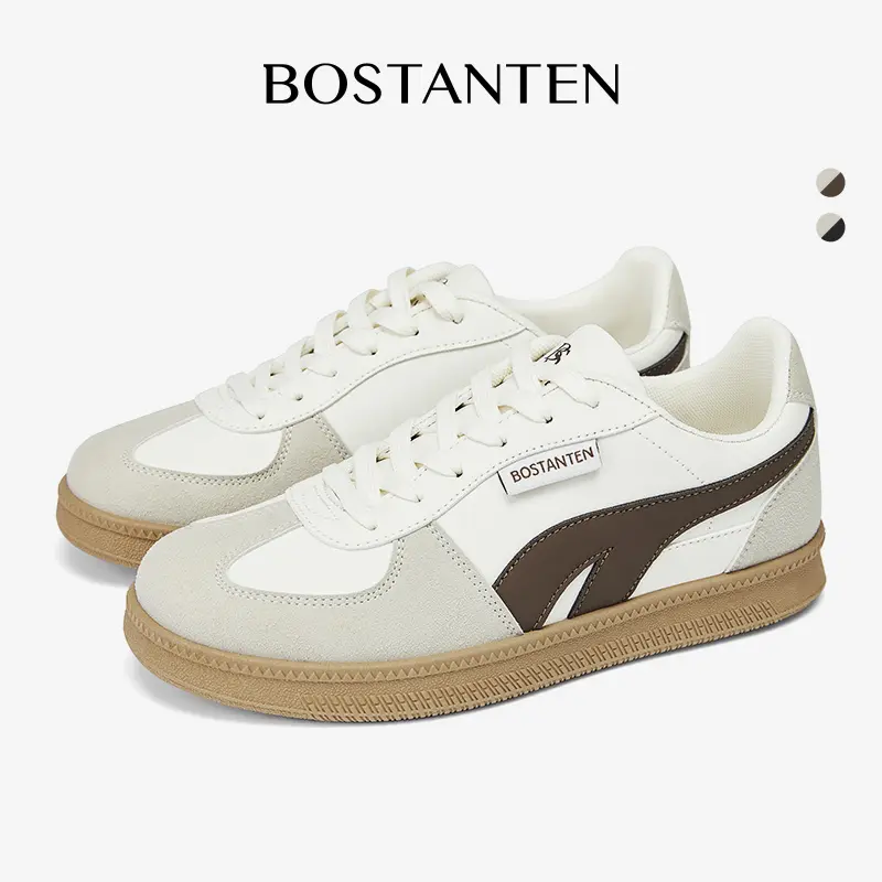 [Christy shoes] BOSTANTEN Mode Liar Sepatu Dexun Nyaman Murid Sepatu kets Krem Hitam Ringan Nyaman Anti Selip 0