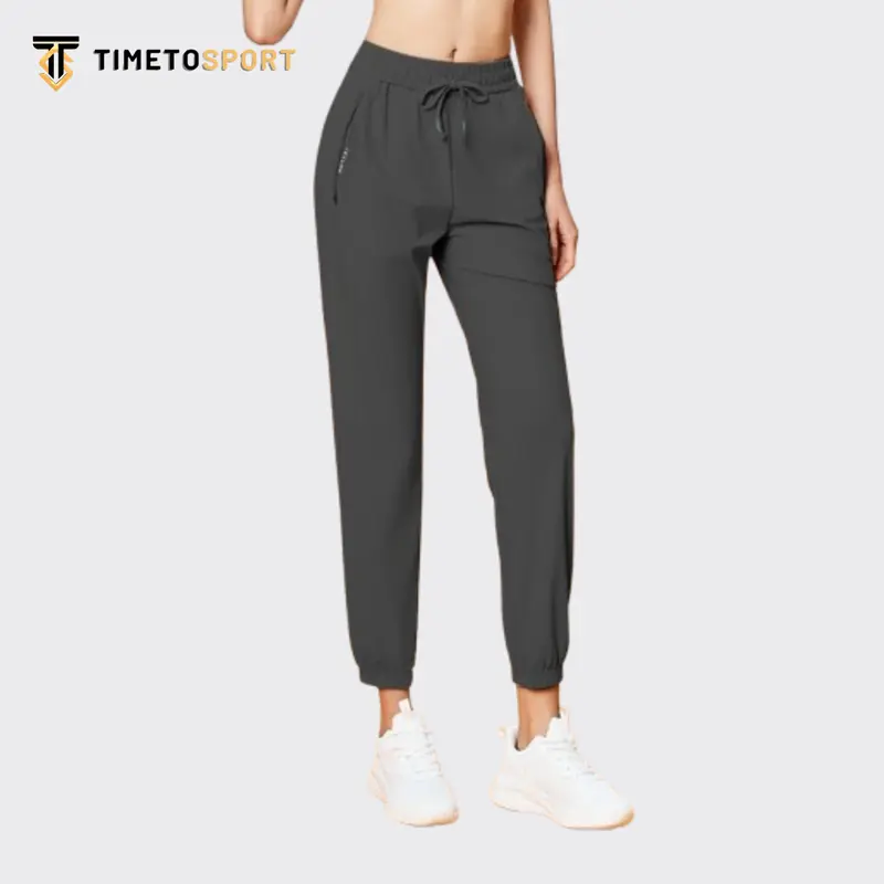 TIMETOSPORT Celana Olahraga Wanita Celana Jogger Training Pants Longgar Jogging Gym 1174 0
