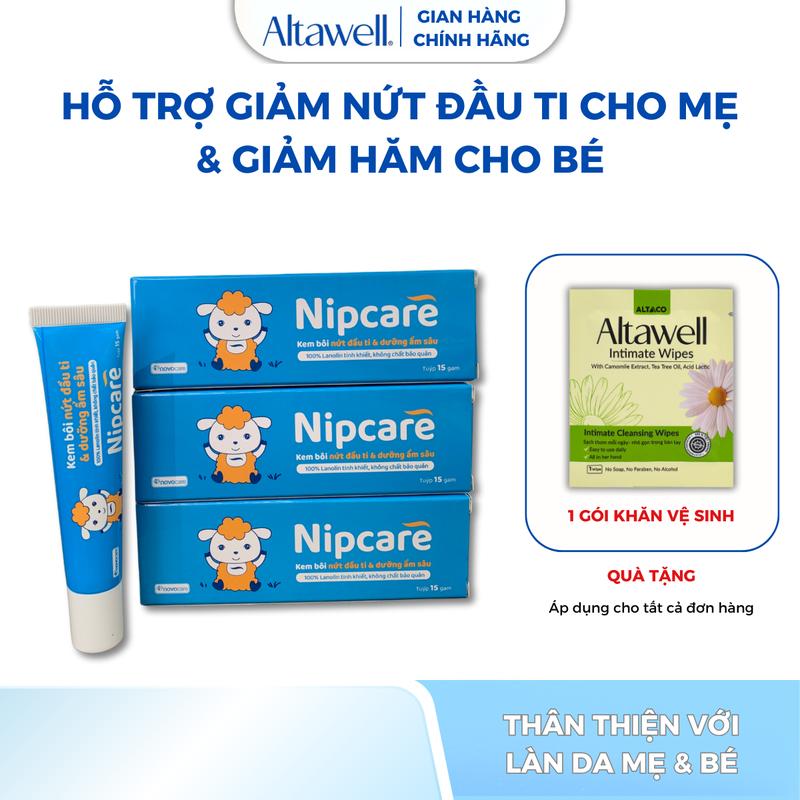 Kem Bôi Nipcare Chiết Xuất Lanolin, Giảm Nứt Đầu Ti Và Hăm Tã
