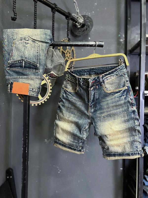 2 Mẫu Quần Short Jean Nam JD695-RS2 Màu Xanh Was 2 Túi Kiểu Nắp Thêu & Xanh Was Túi Nắp Thêu Mạng Chỉ Màu Mẫu Mới QS2032-QS2100.
