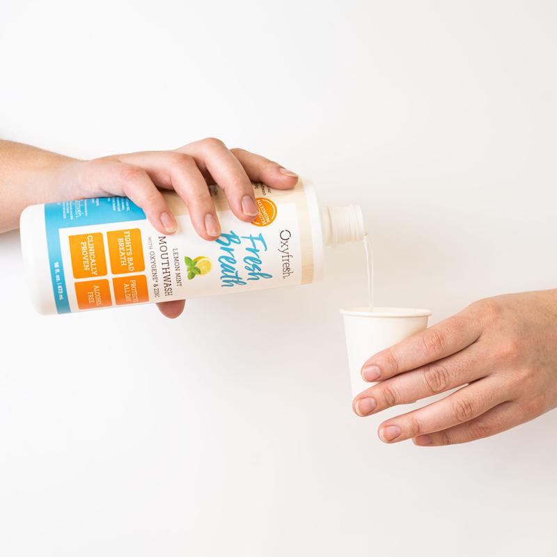 Oxyfresh Fresh Breath Lemon Mint Mouthrinse 89ml 7