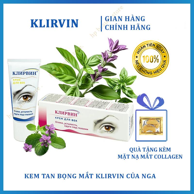 Kem Tan Bọng Mắt Klirvin Của Nga 20g - Xoá Tan Bọng Mắt Cực Nhanh - Dưỡng Ẩm, Chống Lão Hóa quần g