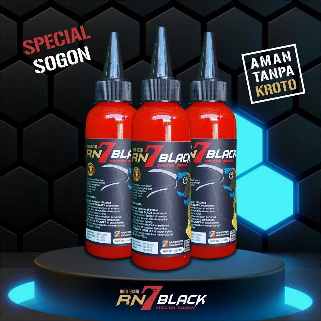 Pakan Nektar harian dan lomba  Nectar RN7 Black tanpa kroto | RN 7 Black Special Sogon - DHO