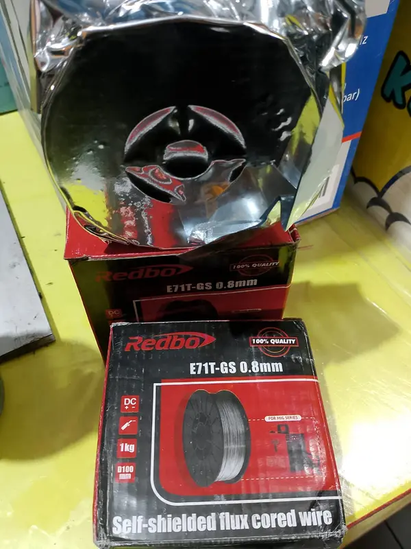 Redbo Kawat Las Self Shieded Flux Core 0.8 Mm MIG Tanpa Gas Gasless Less Co E71T 1KG Fluxcore Fluxcore 3