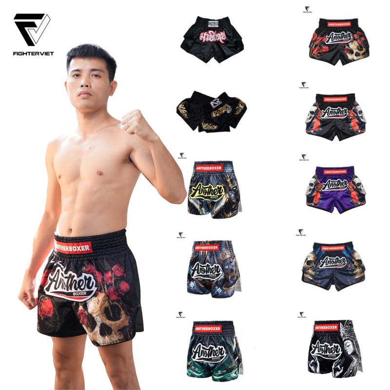    SIÊU SALE 2025   Quần Muay Thái Another Boxer Chất Liệu Satin Cao Cấp Siêu Bền Tập Thể Dục Nam Sport 