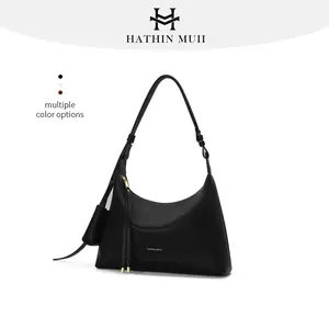 HMU5123 - HathinMuii - [Sophia bag] Tas Selempang Wanita Sling Bag Sederhana Shoulder Bag Terbaru Tas Bahu 2 in 1 Underarm Bag Shoulder Bag Gantungan mini bag Kulit