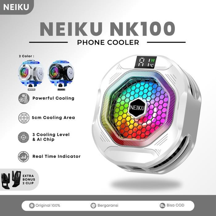 NEIKU NK100 Phone Cooler Pendingin HP Cooler HP Rgb 27W Semiconductor ...