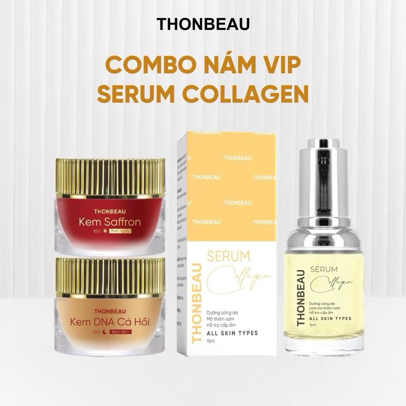 Combo 2 Hộp Nám Vip Ngày Và Đêm + Serum Collagen