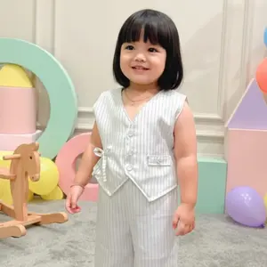 Cloudy Kids — Set Rompi & Celana Anak • Semi-Wool • Ready S / M / L